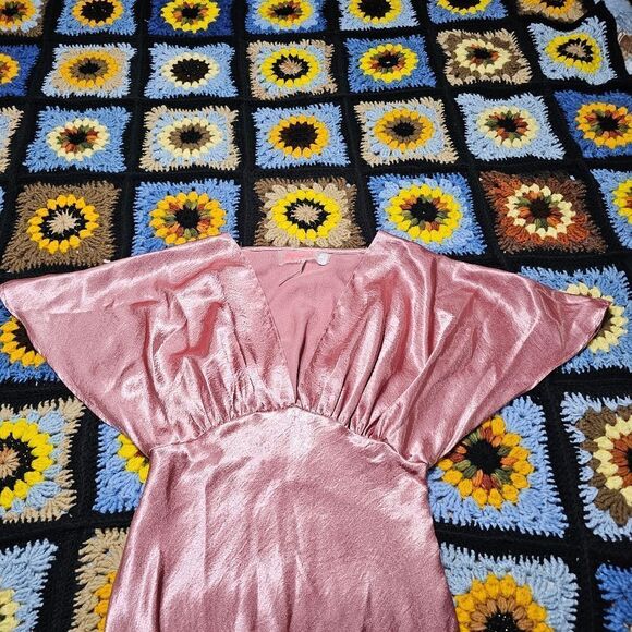 Free People Beatrice Dress in Dusty Rose size 2 - Picture 3 of 8